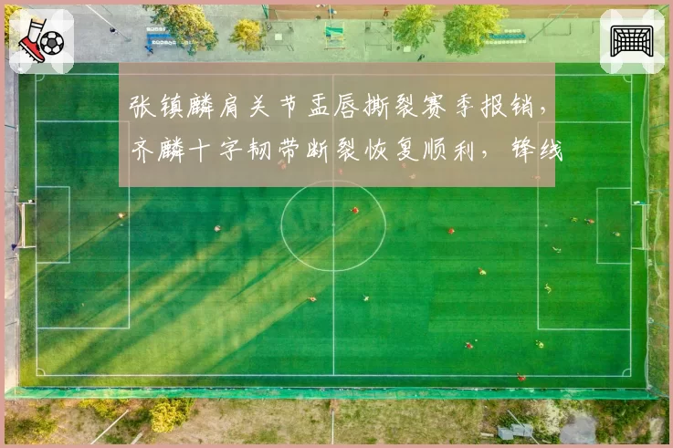 张镇麟肩关节盂唇撕裂赛季报销，齐麟十字韧带断裂恢复顺利，锋线双子星伤病命运截然不同